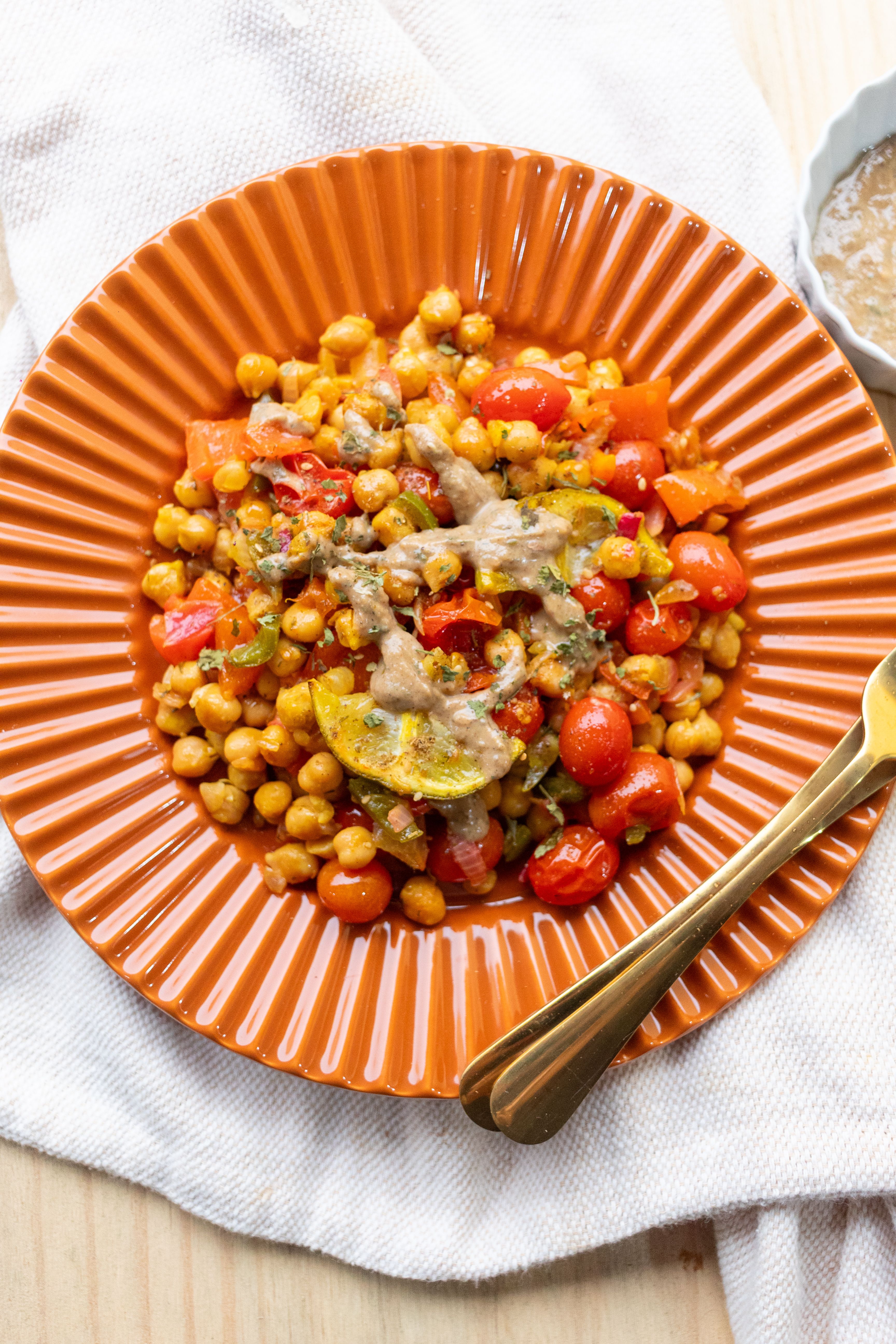 French Ratatouille Chickpea Bake