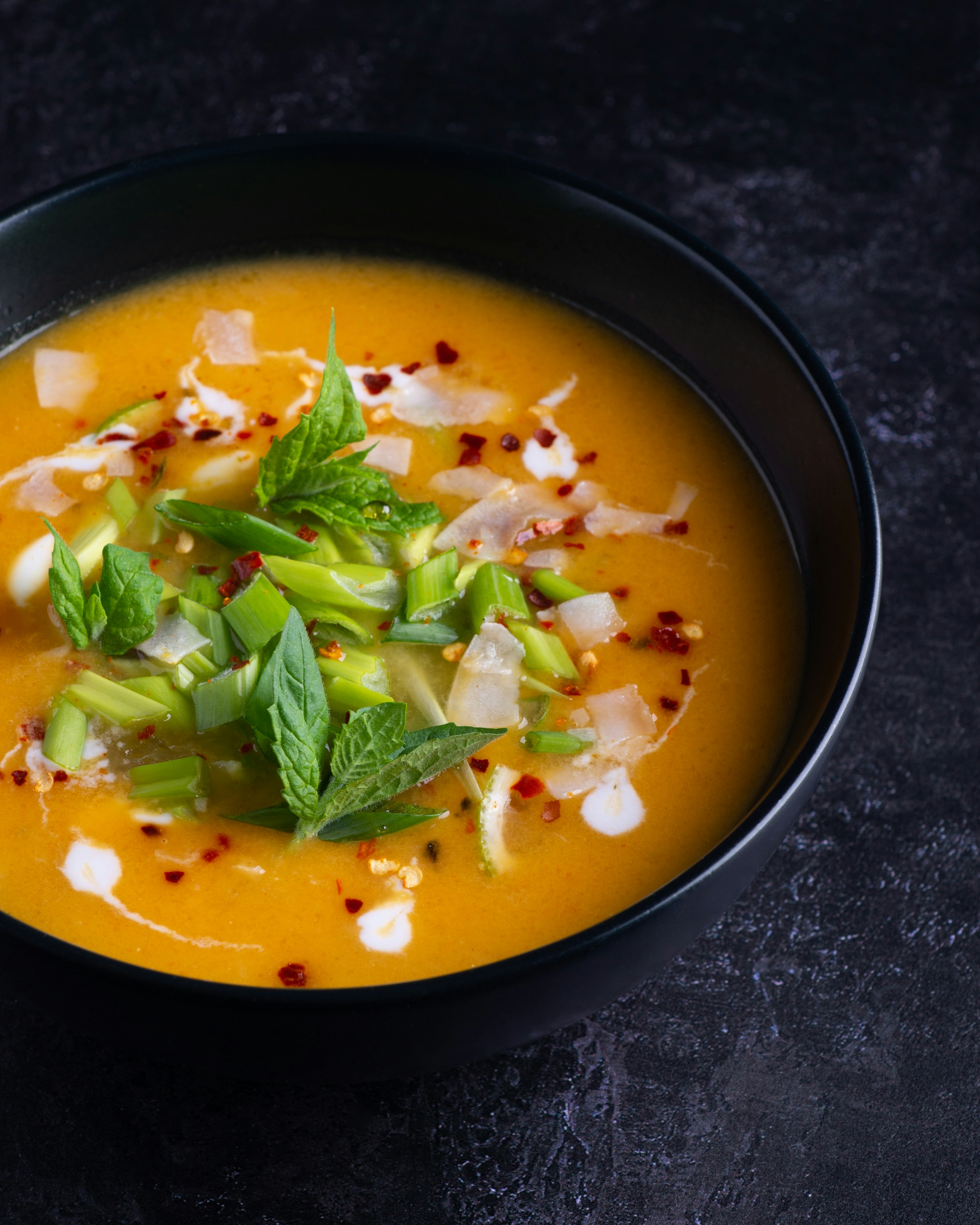 Thai Coconut Lentil Carrot Soup