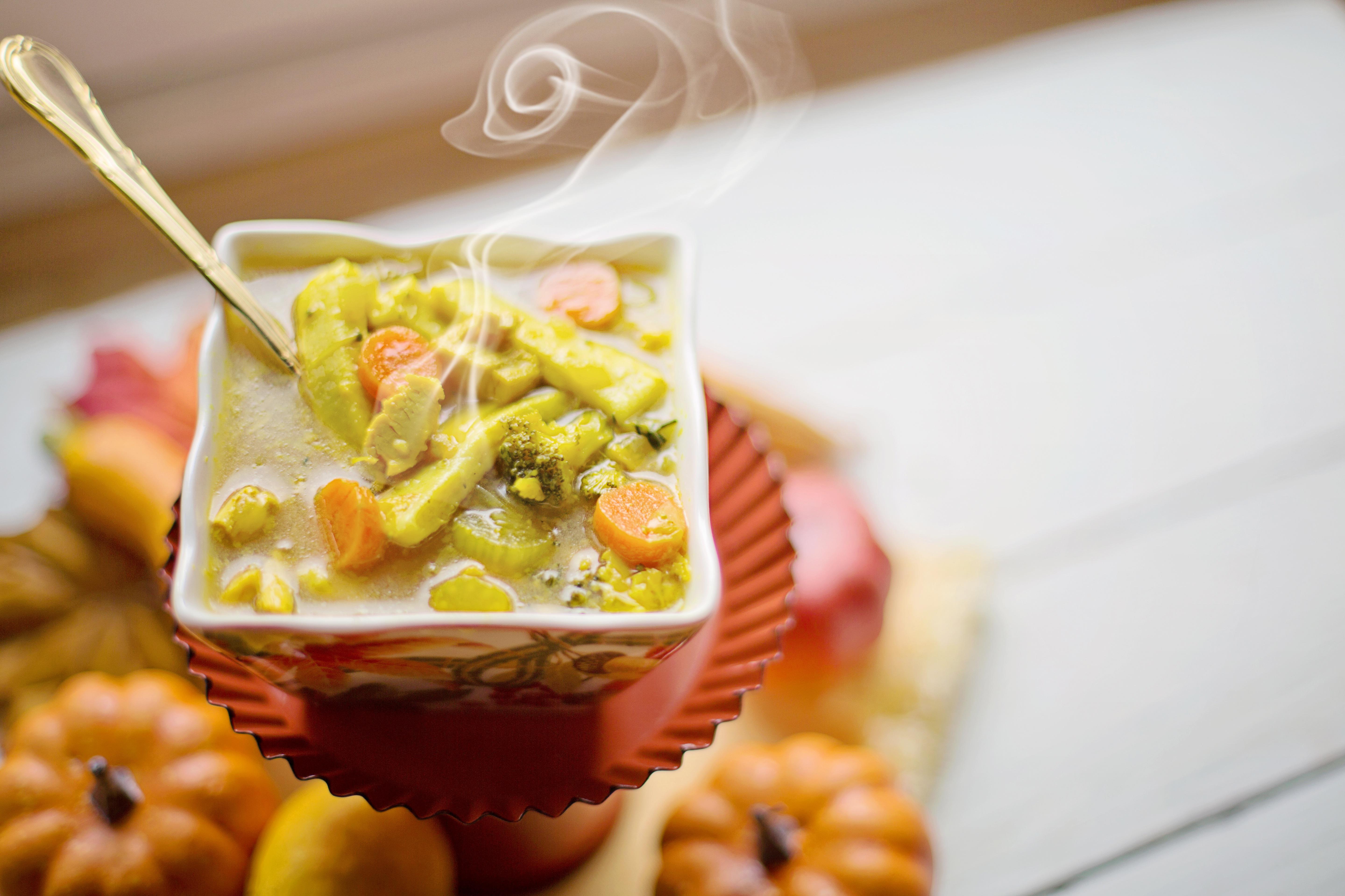 Italian Lemon Chicken Orzo Soup