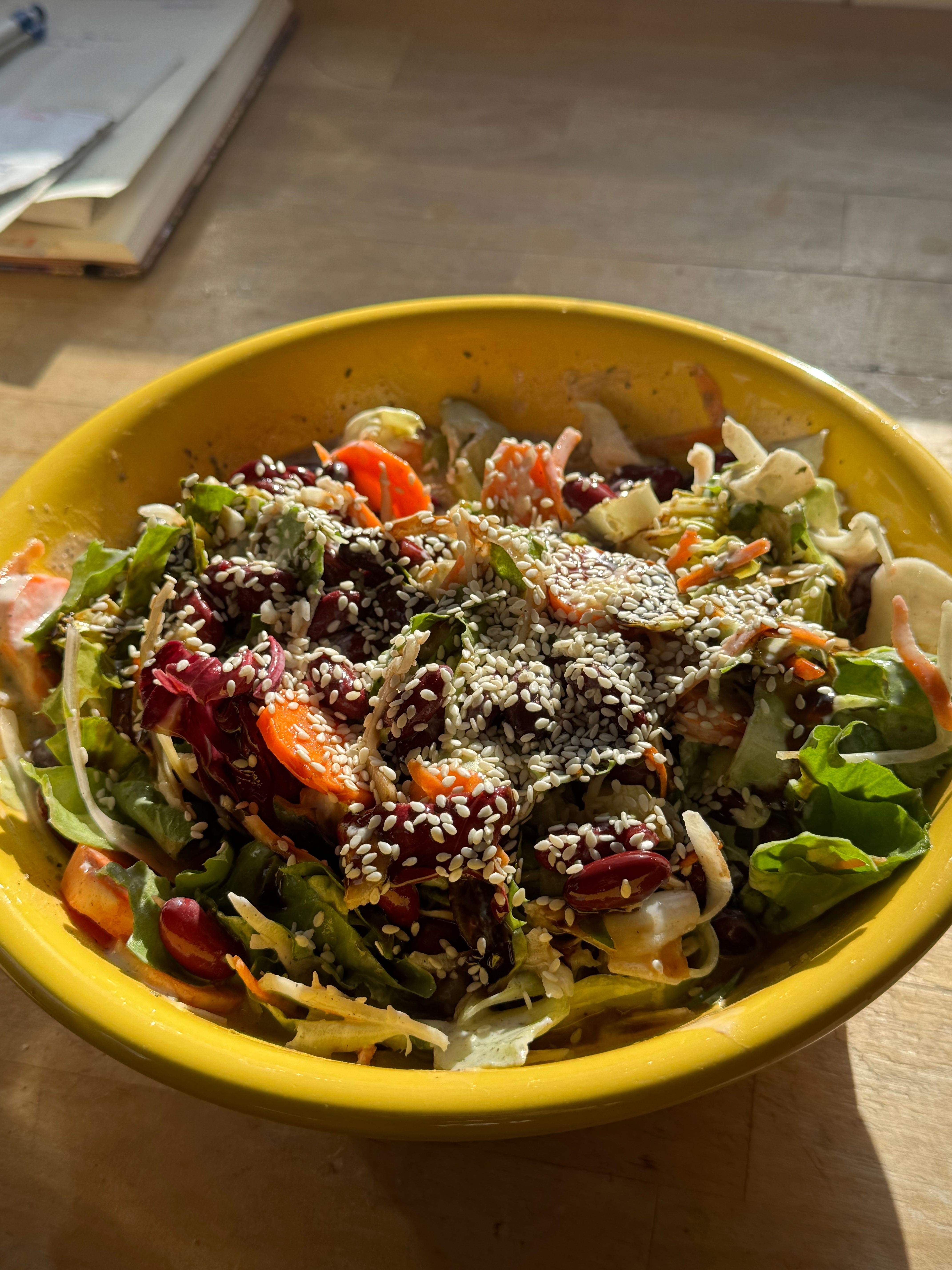 Japanese Cabbage Apple Sesame Salad