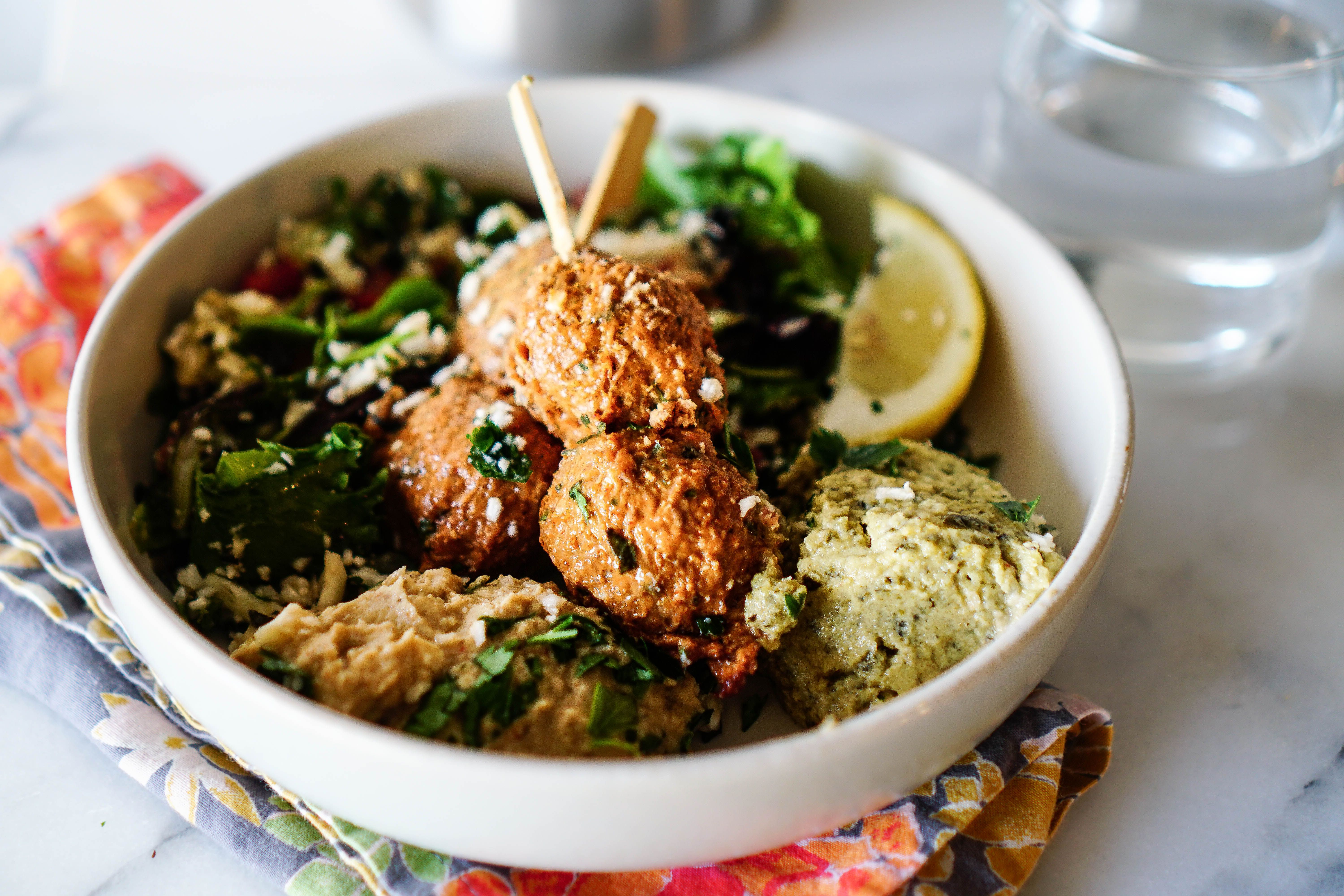 Mediterranean Baked Falafel Bowls