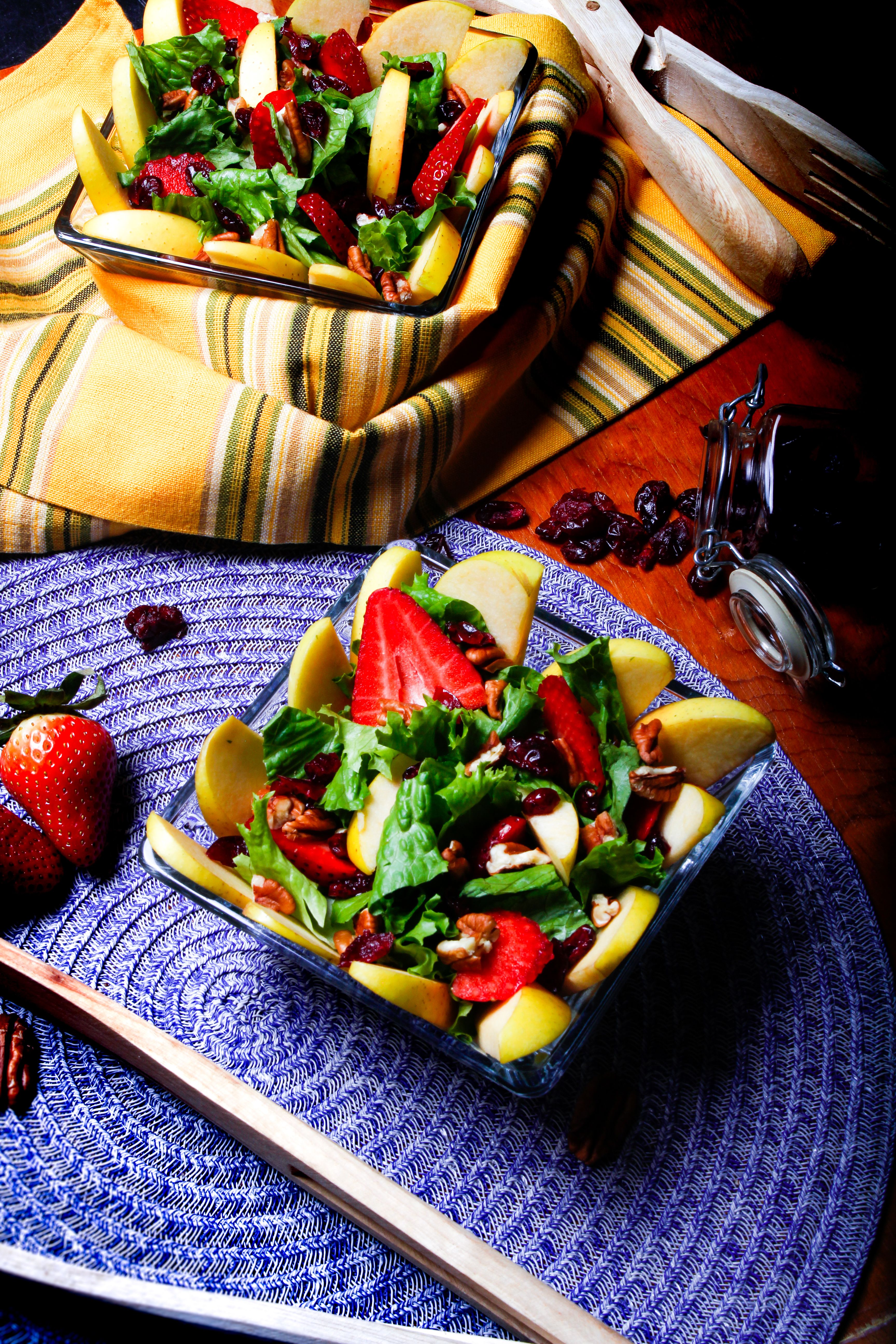 Moroccan Apple Date Walnut Salad