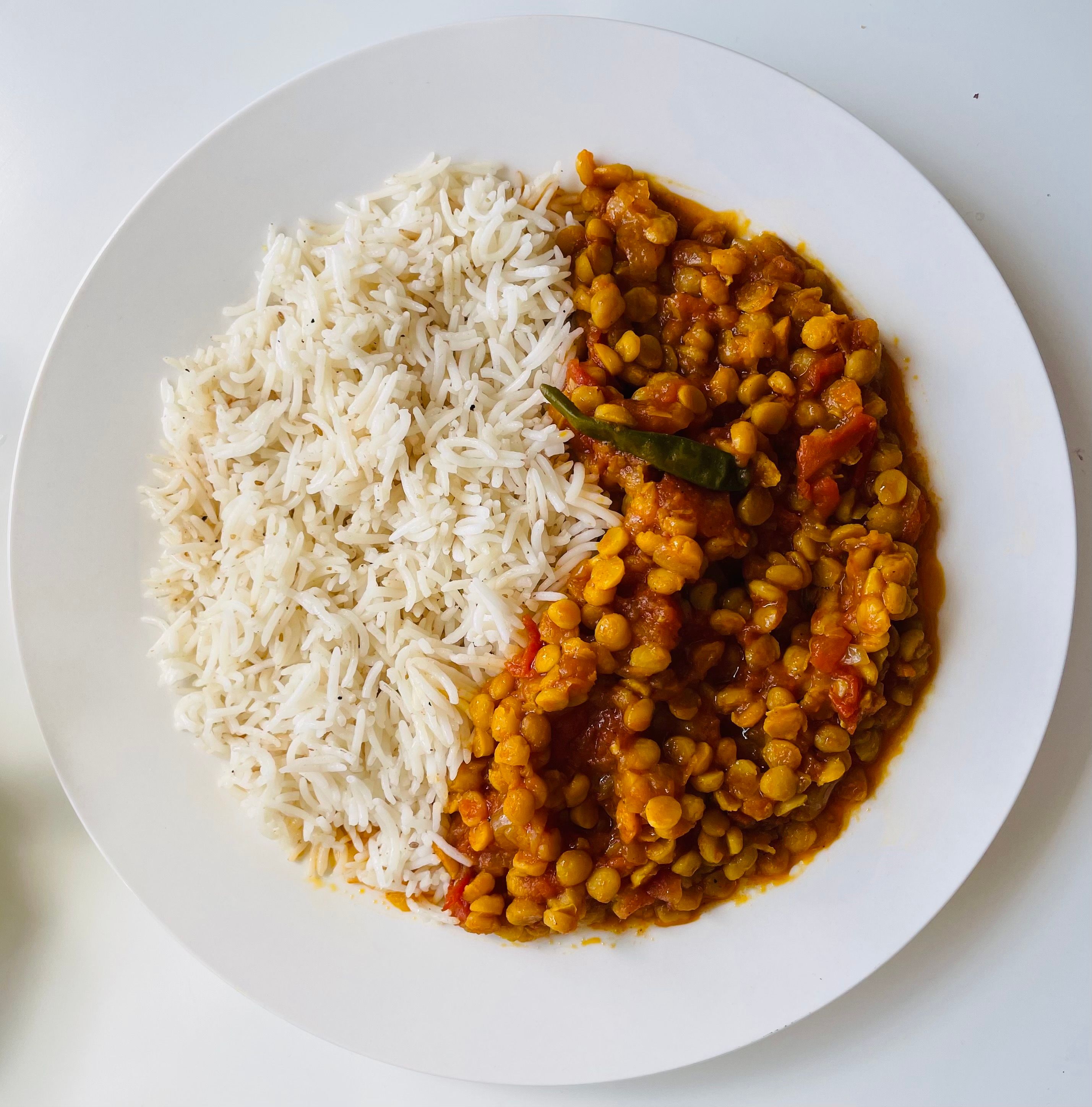 Indian Red Lentil Spinach Dal
